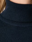 United Colors of Benetton поло дамско от вълна тъмносиньо 1P02D2348