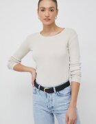 United Colors of Benetton пуловер дамски от памук бежов 1091D1M08