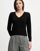 United Colors of Benetton пуловер дамски от памук черен 1C19D403N