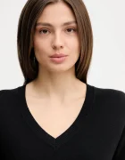 United Colors of Benetton пуловер дамски от памук черен 1C19D403N