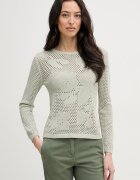 United Colors of Benetton пуловер дамски от памук зелен 16EVD10GP