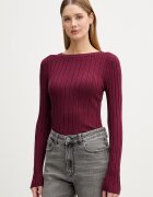 United Colors of Benetton пуловер дамски от вискоза бордо 1WZND10G9