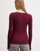 United Colors of Benetton пуловер дамски от вискоза бордо 1WZND10G9