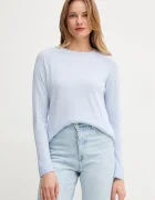 United Colors of Benetton пуловер дамски с добавена вълна син 1035D1P17