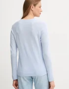 United Colors of Benetton пуловер дамски с добавена вълна син 1035D1P17