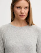 United Colors of Benetton пуловер дамски с добавена вълна сив 1035D1P17