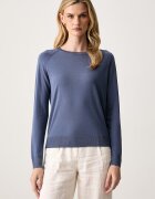 United Colors of Benetton пуловер дамски с лиосел син 1UPXD10HN