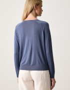 United Colors of Benetton пуловер дамски с лиосел син 1UPXD10HN