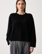 United Colors of Benetton пуловер дамски с вълна черен 1SJWD10HU