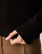 United Colors of Benetton пуловер дамски с вълна кафяв 1B9YD10HK