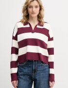 United Colors of Benetton пуловер дамски с вискоза бордо 1Z8CE301M