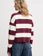 United Colors of Benetton пуловер дамски с вискоза бордо 1Z8CE301M