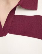 United Colors of Benetton пуловер дамски с вискоза бордо 1Z8CE301M