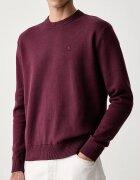United Colors of Benetton пуловер мъжки от памук бордо 1UAEU10B6