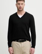 United Colors of Benetton пуловер мъжки от памук черен 1098U4486