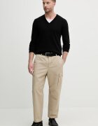 United Colors of Benetton пуловер мъжки от памук черен 1098U4486