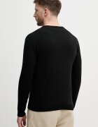 United Colors of Benetton пуловер мъжки от памук черен 1098U4486