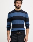 United Colors of Benetton пуловер мъжки от памук тъмносин 1098K10BA