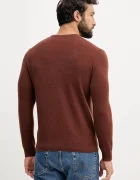 United Colors of Benetton пуловер мъжки от вълна кафяв 1002U1G34