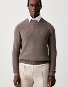 United Colors of Benetton пуловер мъжки с добавена вълна кафяв 12D5U10BN