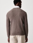 United Colors of Benetton пуловер мъжки с добавена вълна кафяв 12D5U10BN