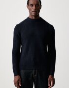 United Colors of Benetton пуловер мъжки с добавена вълна тъмносин 12D5U10BN