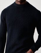 United Colors of Benetton пуловер мъжки с добавена вълна тъмносин 12D5U10BN