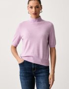 United Colors of Benetton пуловер с къси ръкави дамски с вълна виолетов 1B9YD204U