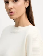 United Colors of Benetton Пуловер с вълна в бежово от лека материя 10ICD10GC