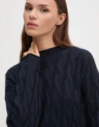 United Colors of Benetton Пуловер с вълна в тъмносиньо 1335D2467