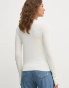 United Colors of Benetton Пуловер в бежово от лека материя 104HD10CB