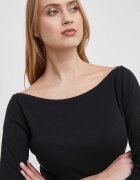 United Colors of Benetton Пуловер в черно от лека материя 1091D1M09