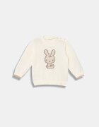 United Colors of Benetton Пуловер за деца от памук бежов 120YB101L