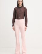 United Colors of Benetton риза дамска лиоселова кафява с изчистена шарка 5S3SDQ0DU