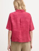 United Colors of Benetton риза дамска от лен червена 5BML5QB75