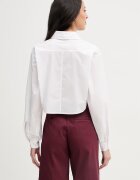 United Colors of Benetton риза дамска от памук бяла с изчистена шарка 54K3DQ0E4