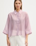 United Colors of Benetton риза дамска с лиосел розова с изчистена шарка 5UOCDQ0E6