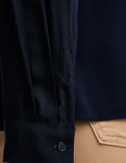 United Colors of Benetton риза дамска с вискоза тъмносиня 5WPWDQ0B0