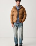 United Colors of Benetton риза мъжка от памук синя на райе 51MMUQ07C