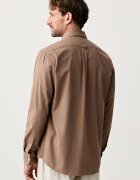 United Colors of Benetton риза мъжка с памук кафява 5ZBZUQ06Y
