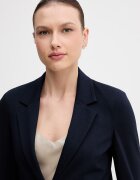 United Colors of Benetton сако с едноредно закопчаване дамско от вискоза тъмносиньо 27CKDW03K