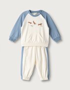 United Colors of Benetton спортен комплект анцуг за деца с памук син 3YWVAK01V
