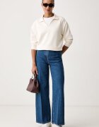 United Colors of Benetton суичър дамски с модал бежов 3QAFD301G