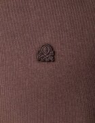 United Colors of Benetton суичър мъжки от памук кафяв 342ZU1093