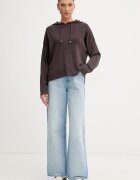 United Colors of Benetton суичър с качулка дамски от вискоза кафяв 1LHGD204M