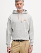 United Colors of Benetton суичър с качулка мъжки от памук сив 30HRU2023