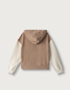 United Colors of Benetton суичър с цип и качулка за деца от памук бежов 3J68C506D