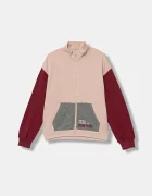 United Colors of Benetton суичър с цип за деца от памук розов 3J68C505D