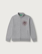 United Colors of Benetton суичър с цип за деца от памук сив 3J68C506E
