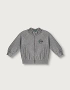 United Colors of Benetton суичър с цип за деца от памук сив 3J70G504I